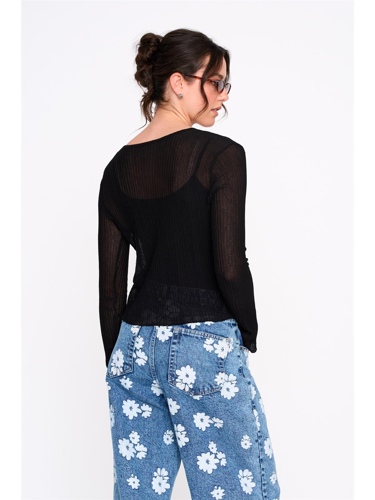 Cardigan aus Viskose-Mix