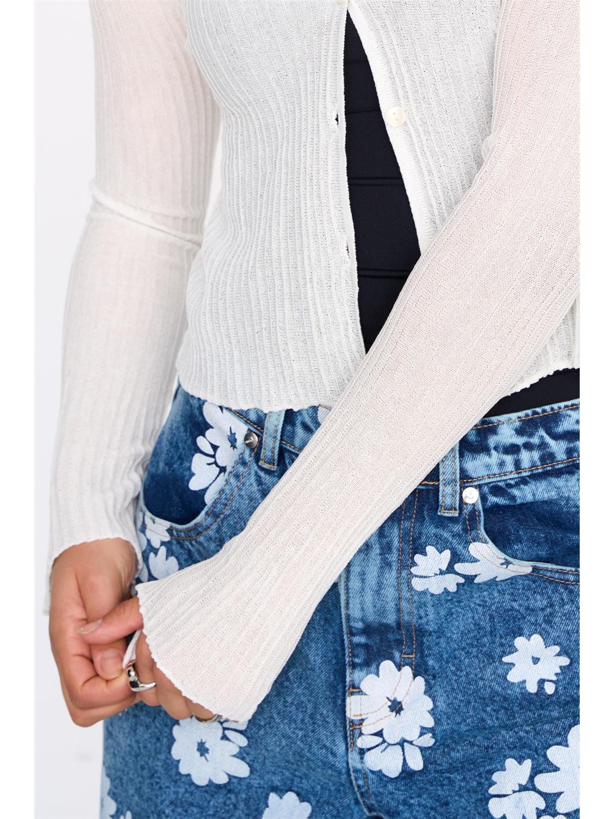 Cardigan aus Viskose-Mix