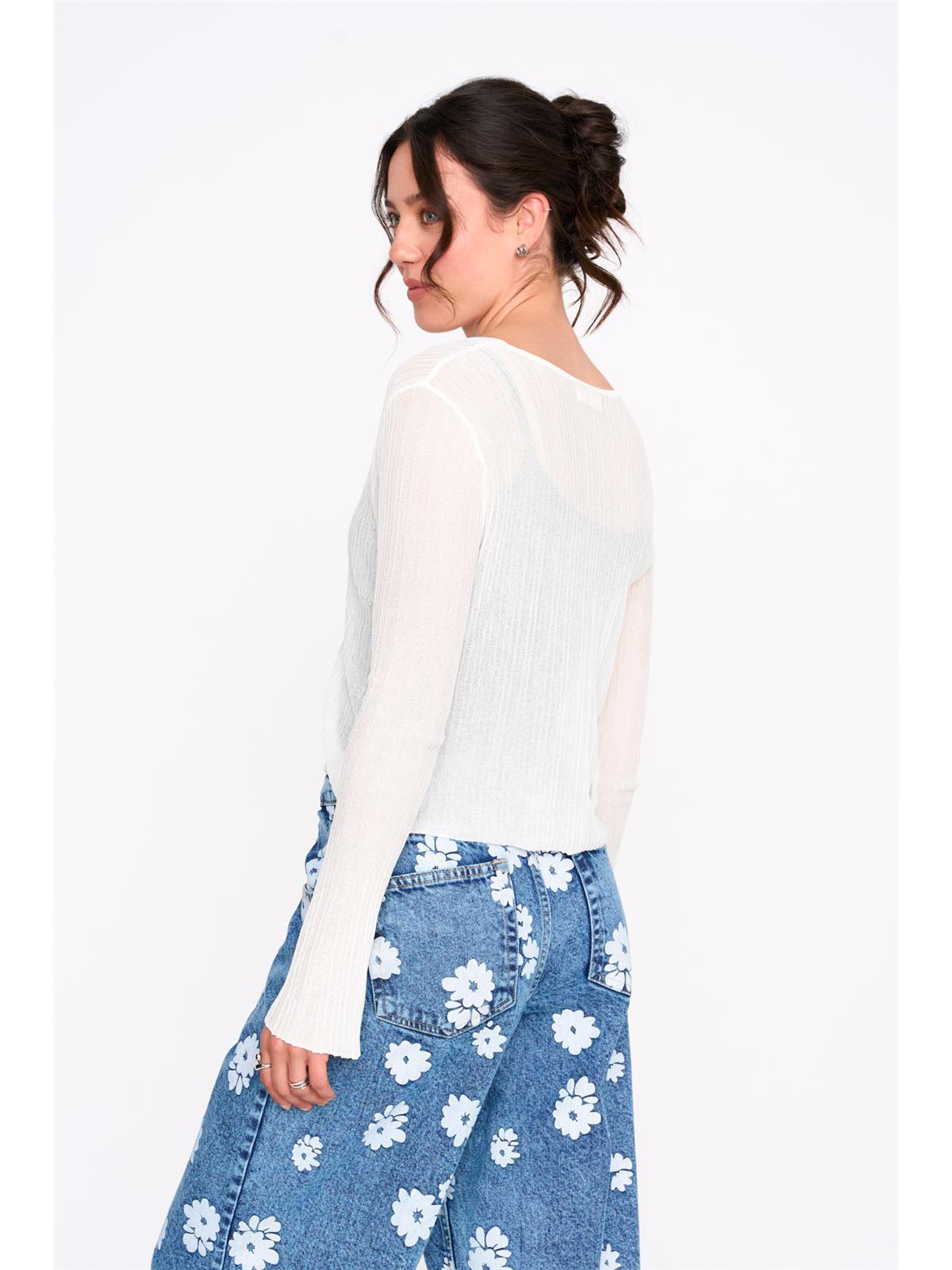 Cardigan aus Viskose-Mix