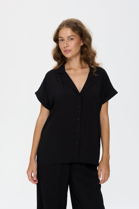 Bluse in Schwarz