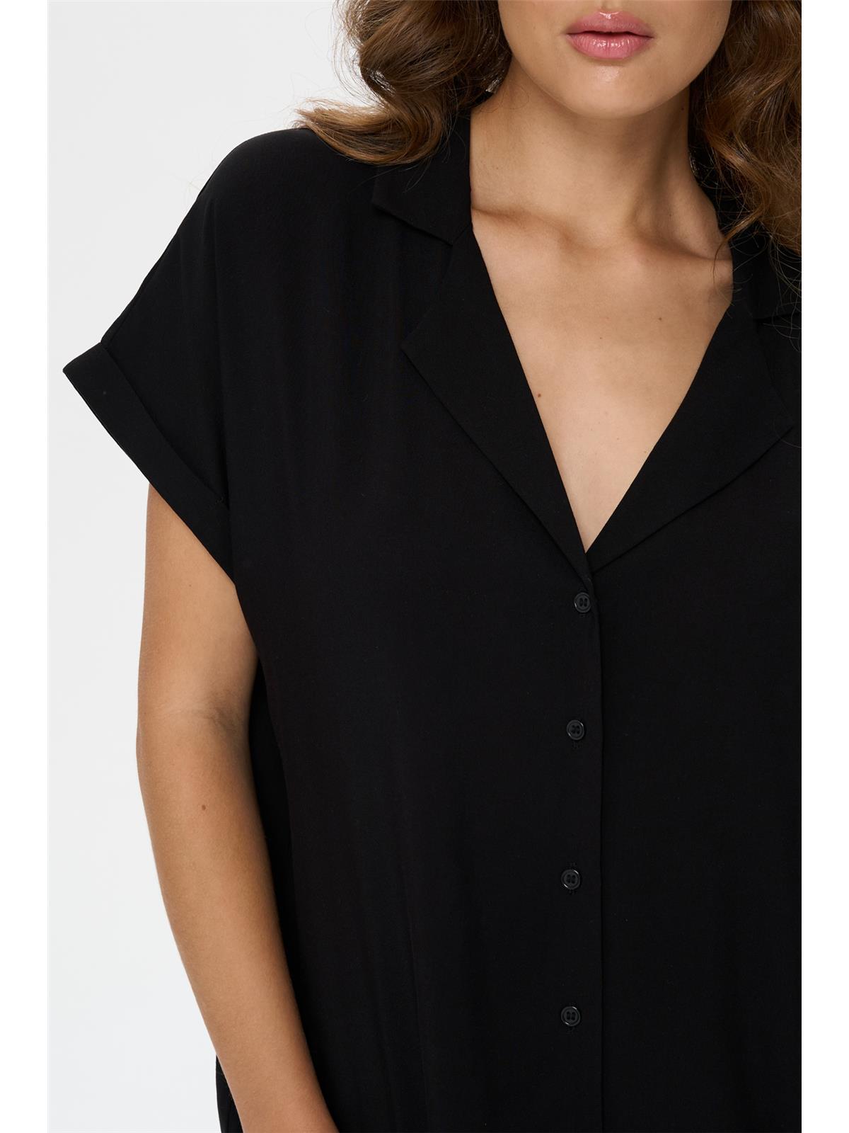 Bluse in Schwarz