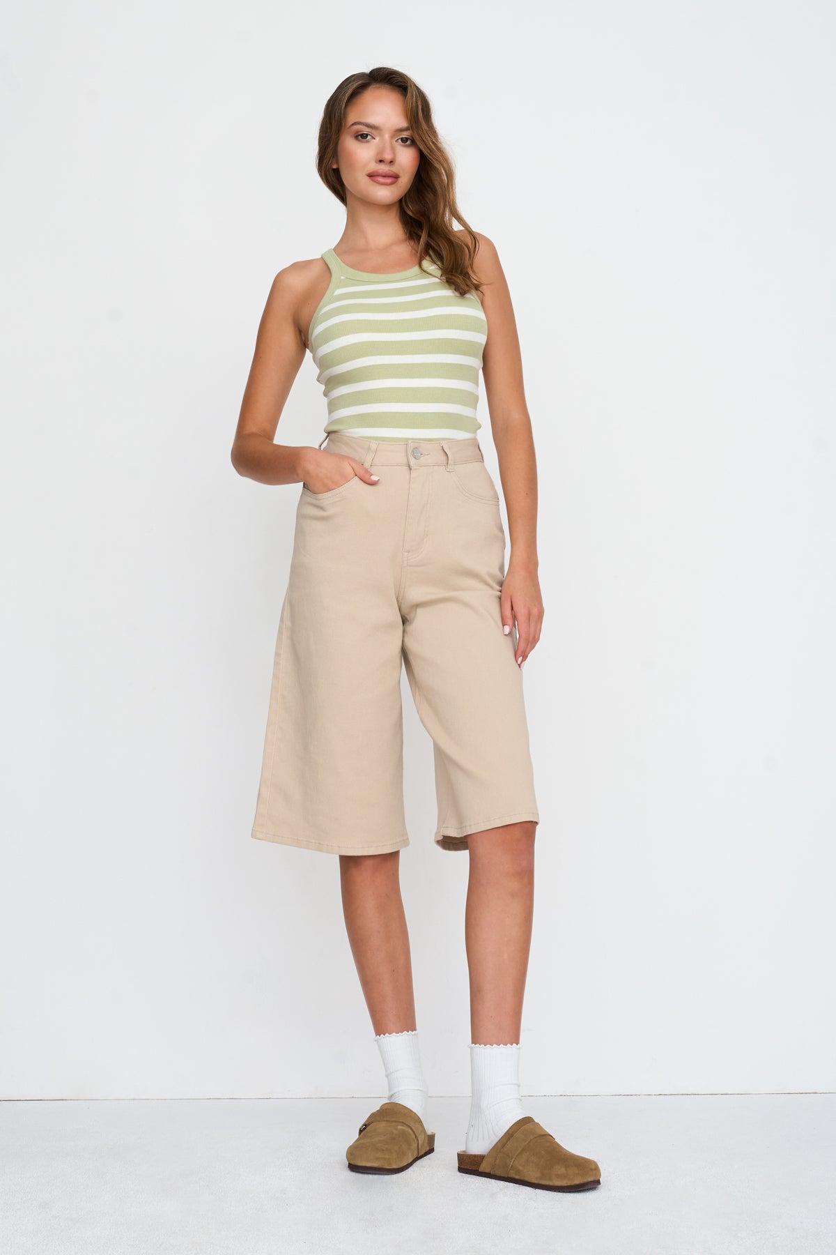 Shorts aus Baumwoll-Mix